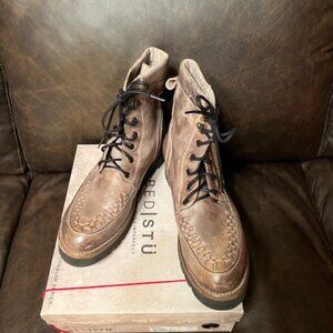 Bed Stu Leather Elisha II Boots in Icicle DD Size 11- Like New!